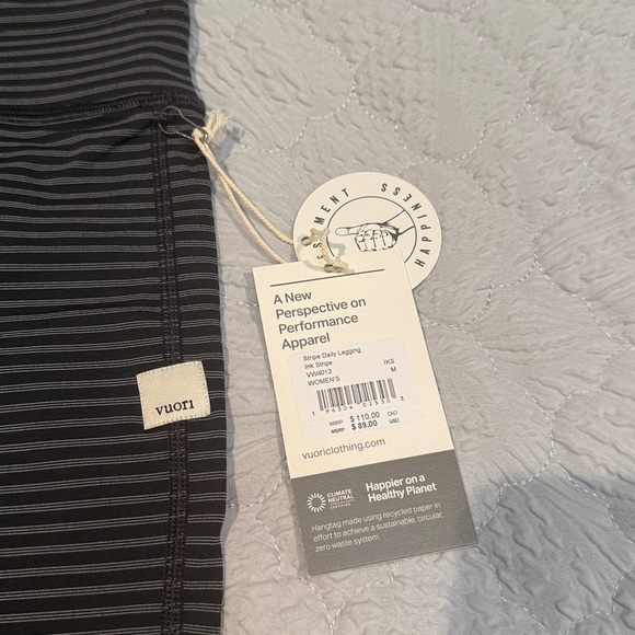Vuori Stripe Daily Legging szM NWT ink stripe - Picture 3 of 9